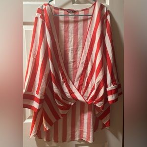 Shein plus size stripe top